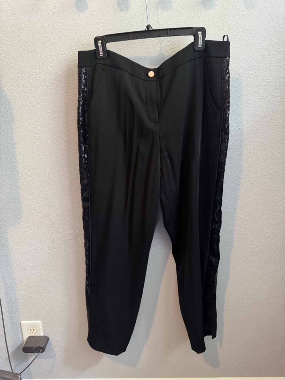 Ted Baker London Black Dress Pants with Sequins Sz 5/14